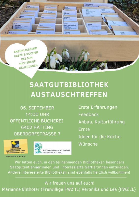 Austauschtreffen Saatgutbibliothek