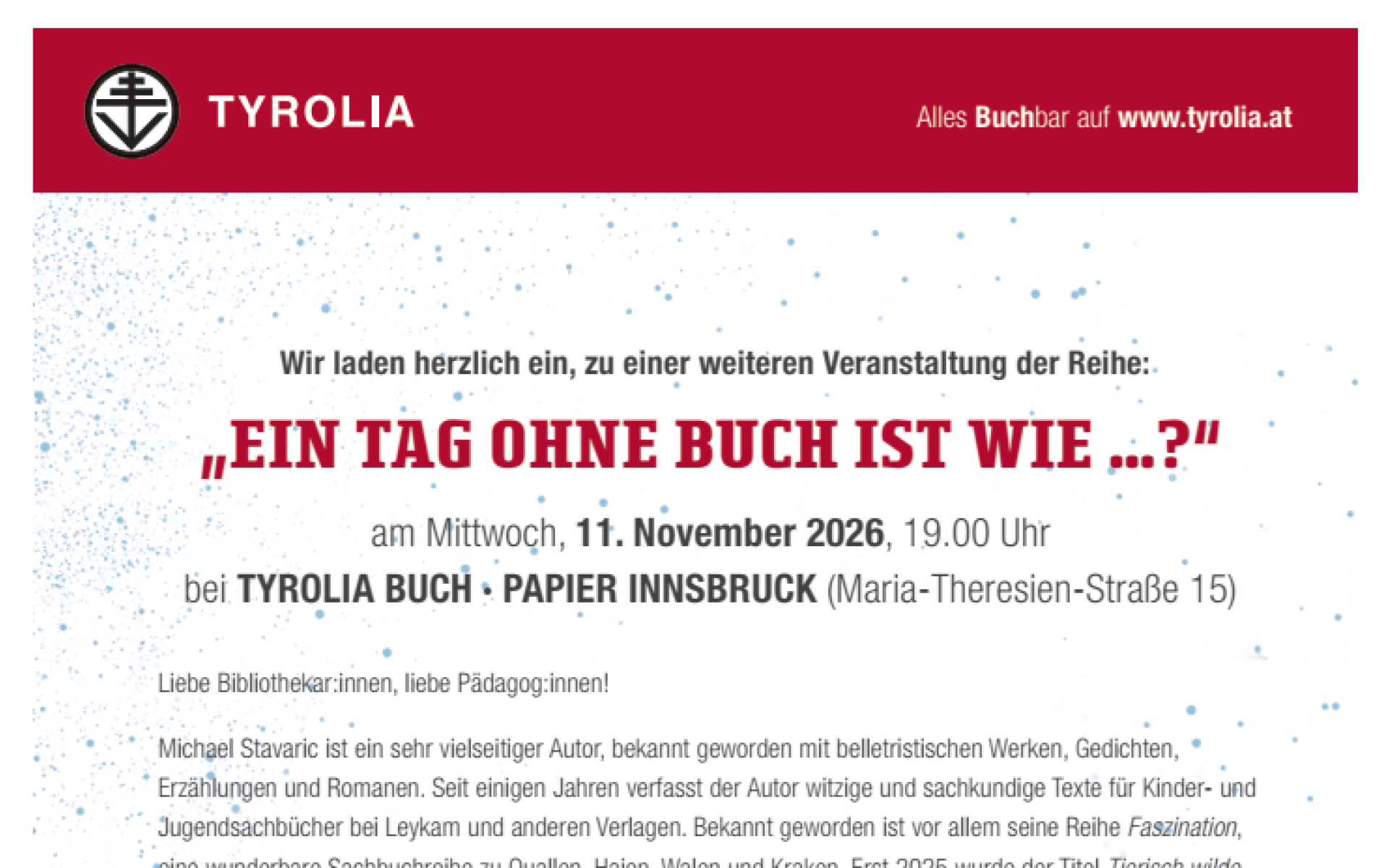 Ein Tag ohne Buch ist wie...
